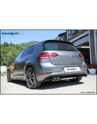 Posteriore con uscita 2 x diam. 80 RACING – 2017 150CV Volkswagen GOLF 7.5 (Cod. I-WGO.67.RA)