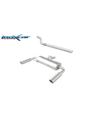 Tubo centrale diretto e Posteriore con uscita diam. 76 RACING DX SX – 63 2006-2009 197CV Renault C