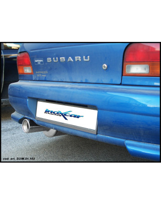 Tubo centrale diretto e Posteriore con uscita diam. 100 RACING – 63 2000 Subaru IMPREZA (Cod. I-CA