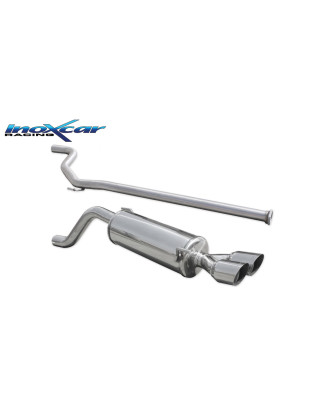 Tubo centrale diretto e Terminale con uscita 2x diam. 76 RACING – 60 ABARTH GRANDE PUNTO EVO 1.4 T