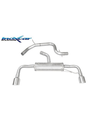 Tubo centrale diretto e Posteriore con uscita diam. 100 RACING DX SX – 63 2009 210CV Volkswagen GO