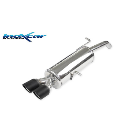 Posteriore con uscita 2 x diam. 80 X-RACE BLACK MATT CITROEN DS3 1.6 16V TURBO – 2010 155CV (Cod. 