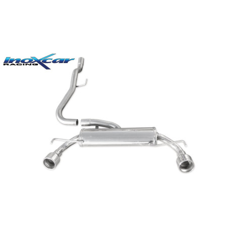 Posteriore DUPLEX con uscita diam. 102 OPEL CORSA D 1.6 16V TURBO OPC – 2007 192CV (Cod. I-TWOP.10