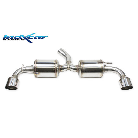 Posteriore 2 silenziatori con uscita diam. 100 RACING DX SX – saldatura TIG 2020 261CV Toyota YARI