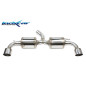 Posteriore 2 silenziatori con uscita diam. 100 RACING DX SX – saldatura TIG 2020 261CV Toyota YARI