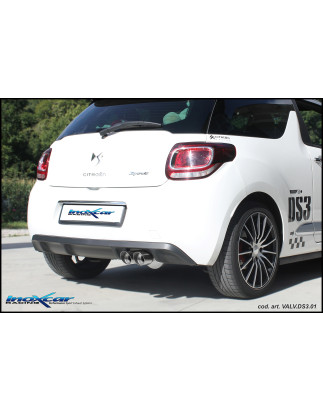 Posteriore silenziato con uscita 2 x diam. 80 RACING e Valvola kit depressione telecomando CITROEN D