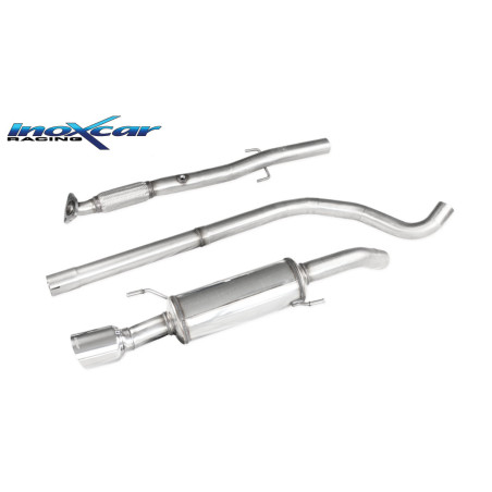 Tubo centrale diretto e Posteriore con uscita diam. 100 RACING – 63 2015 150CV Opel ADAM (Cod. I-C