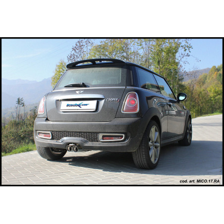 Posteriore con uscita centrale 2 x diam. 80 RACING – 63 da montare in coppia TCCO.63 / TCSCO.63 M 