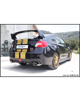 Posteriore con uscita 2 x diam. 90 RACING DX SX – 70 SUBARU IMPREZA 2.5 WRX STI MY15 2014 300CV (C