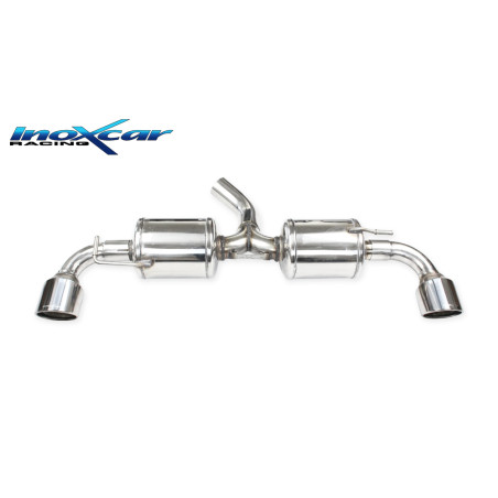Posteriore 2 silenziatori con uscita diam. 100 X-RACE DX SX – 2020 261CV Toyota YARIS (Cod. I-TOYA