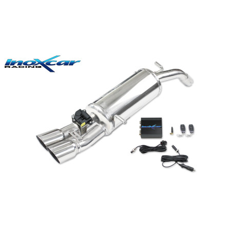 Posteriore silenziato con uscita 2 x diam. 80 RACING e Valvola PEU – 2015 208CV Peugeot 208 (Cod. 