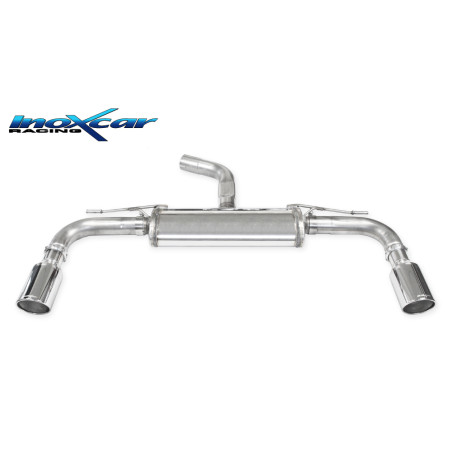 Posteriore silenziato con uscita diam. 100 X-RACE DX SX VOLKSWAGEN GOLF 8 2.0 GTI – 2020 245CV (Co