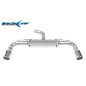 Posteriore silenziato con uscita diam. 100 X-RACE DX SX VOLKSWAGEN GOLF 8 2.0 GTI – 2020 245CV (Co