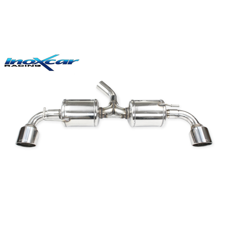 Posteriore 2 silenziatori con uscita diam. 110 X-RACE DX SX – 2020 261CV Toyota YARIS (Cod. I-TOYA