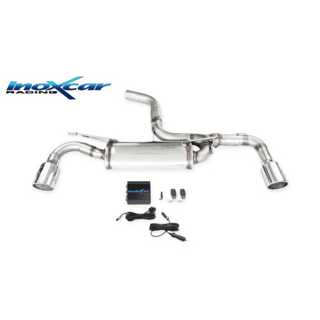 Posteriore con uscita diam. 100 X-RACE DX SX e Valvola VOLKSWAGEN GOLF 8 – 2020 245CV (Cod. I-VALV