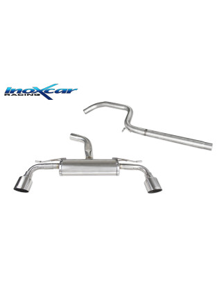 Tubo centrale diretto e Terminale con uscita diam. 114 RACING DX SXTubazione maggiorata 76mm VOLKSWA