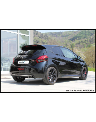 Tubo centrale diretto e Posteriore con uscita 2 x diam. 80 RACING – 63 PEUGEOT 208 GTI 30TH 1.6 16