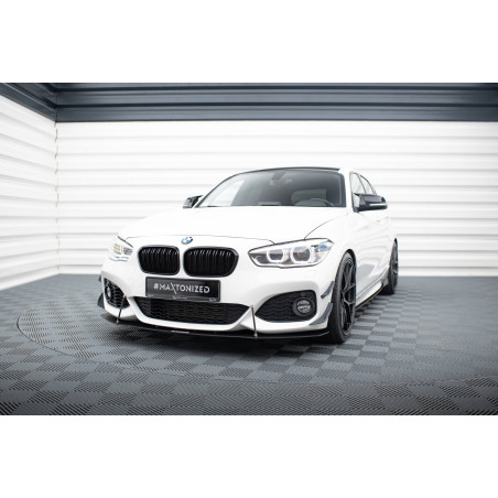 SPLITTER RACING ANTERIORE V.1 BMW 1 F20/F21 M-Power FACELIFT (Cod. M-BM-1-F20F-M-CNC-FD1A)