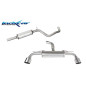 Tubo centrale silenziato e Terminale con uscita diam. 114 RACING DX SXTubazione maggiorata 76mm VOLK