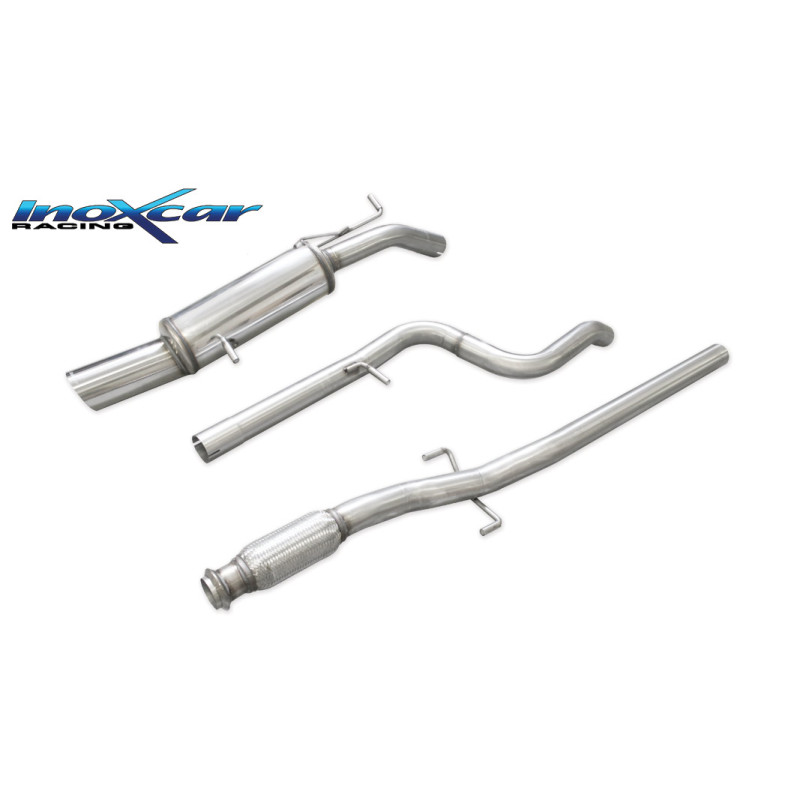 Tubo centrale diretto e Posteriore con uscita diam. 100 RACING – 63 PEUGEOT 208 GTI 1.6 16V TURBO 