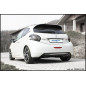 Tubo centrale diretto e Posteriore con uscita 2 x diam. 80 RACING – 63 PEUGEOT 208 GTI 1.6 16V TUR