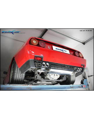 Posteriore silenziato con uscita 2 x diam. 60 RACING DX SX FERRARI MONDIAL T 3.4 – 1989 (Cod. I-FE