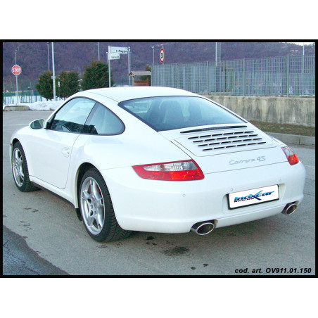 Posteriore con uscita ovale 150x105 OBLIQUO DX SX PORSCHE 911 SERIE 997 3.8 4S CARRERA – 2005 355C