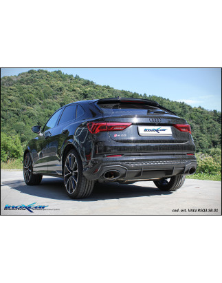 Tubo centrale diretto e Terminale silenziato – 2020 Audi RS Q3 SPORTBACK (Type F3) (Cod. I-VALV.RS