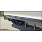Tubo centrale diretto e Terminale silenziato con uscite centrali 3 x diam. 114 RACING BLACK CERAMIC 