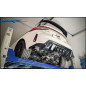 Tubo centrale diretto e Terminale silenziato con uscite centrali 3 x diam. 114 RACING BLACK CERAMIC 