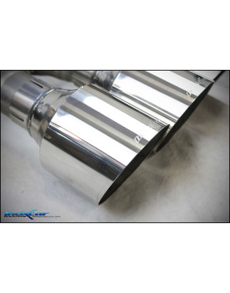 Tubo centrale diretto e Terminale silenziato con uscite centrali 3 x diam. 114 RACING Vavola montagg