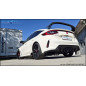Tubo centrale diretto e Terminale silenziato con uscite centrali 3 x diam. 114 RACING BLACK CERAMIC 