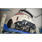 Tubo centrale silenziato e Terminale con uscite centrali 3 x diam 114 RACING BLACK CERAMIC Vavol –