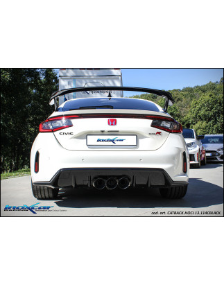 Tubo centrale silenziato e Terminale con uscite centrali 3 x diam 114 RACING BLACK CERAMIC Vavol –