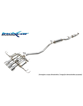 Tubo centrale silenziato e Terminale con uscite centrali 3 x diam 114 RACING Vavola montaggi – 202
