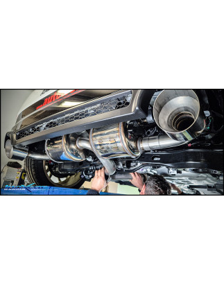 Tubo centrale diretto+ Adattatore e Posteriore 2 silenziatori con uscita diam. 114 RACING DX SX TOYO
