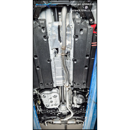 Tubo centrale diretto+ Adattatore e Posteriore 2 silenziatori con uscita diam. 114 RACING BLACK CERA