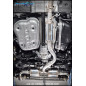 Tubo centrale silenziato e Adattatore Posteriore 2 silenziatori con uscita diam. 114 RACING DX SX TO