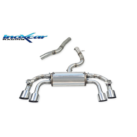 Tubo centrale diretto e Posteriore con uscita 2 x diam. 114 RACING DX SX Valvole – 2023 Volkswagen