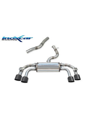 Tubo centrale diretto e Posteriore con uscita 2 x diam. 114 RACING BLACK CERAMIC DX SX Valvole – 2