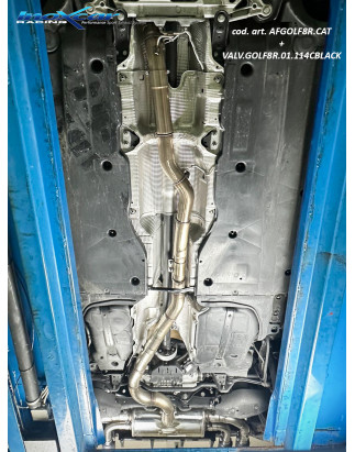 Tubo centrale diretto e Posteriore con uscita 2 x diam. 114 RACING BLACK CERAMIC DX SX Valvole – 2