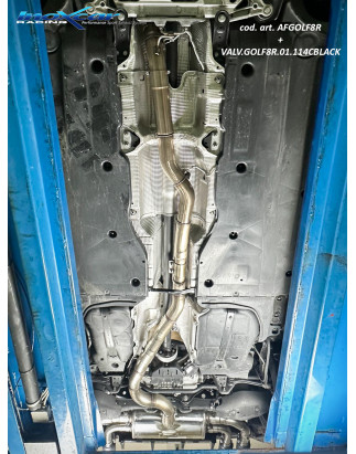 Tubo centrale diretto e Posteriore con uscita 2 x diam. 114 RACING BLACK CERAMIC DX SX Valvole – 2