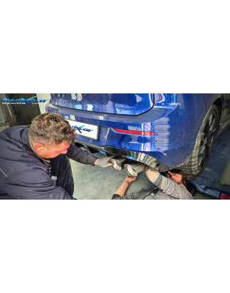 Tubo centrale diretto e Posteriore con uscita 2 x diam. 110 X-RACE DX SX Valvole – 2023 Volkswagen