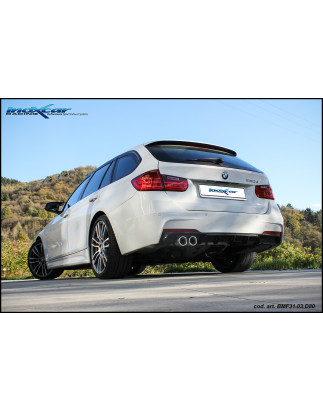 Posteriore senza silenziatore con uscita 2 x diam. 80 BMW F31 320D – 2011-2015 SERIE 3 (Cod. I-BMF