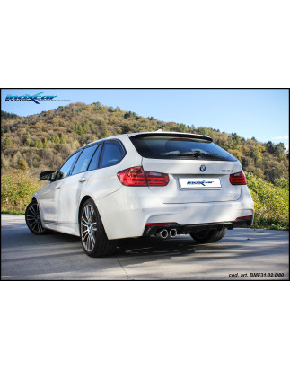 Posteriore con uscita 2 x diam. 80 BMW F31 320D – 2011-2015 SERIE 3 (Cod. I-BMF31.02.D80)