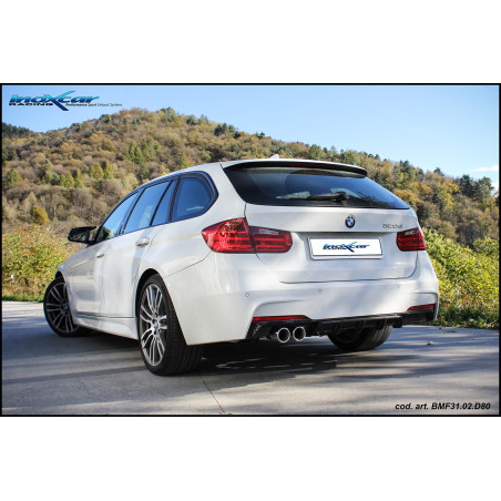 Posteriore con uscita 2 x diam. 80 BMW F31 320D – 2011-2015 SERIE 3 (Cod. I-BMF31.02.D80)