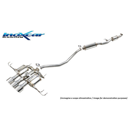 Tubo centrale silenziato e Terminale con uscite centrali 3 x diam. 114 RACING Vavola montaggi – 20