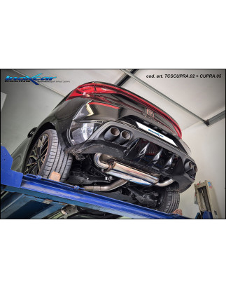Tubo sostituzione cat. con catalizzatore metallico sportivo 200 CPSI – 2021 Cupra LEON (Cod. I-AFC