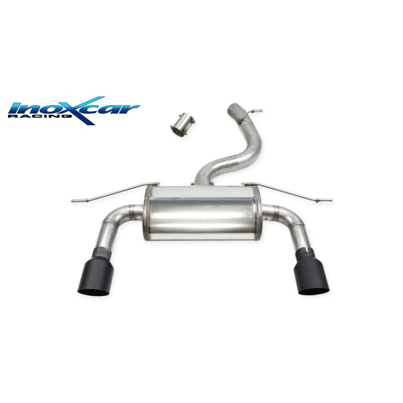 Terminale silenziato con uscita diam. 100 RACING BLACK CERAMIC DX SX AUDI TT – 2019 (type 8S) (Cod