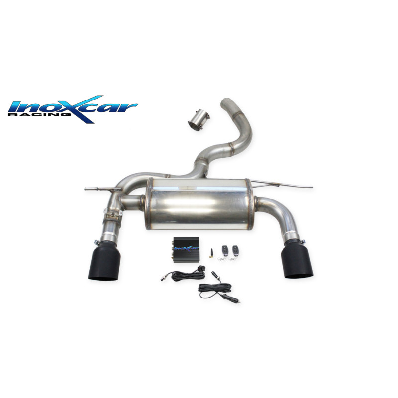 Terminale silenziato con uscita diam. 100 RACING BLACK CERAMIC DX SX e Valvola motorino – 2019 Aud